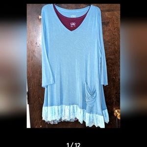 5 Piece LOGO By Lori Goldstein 2XL Plus Size Tanks & Tops